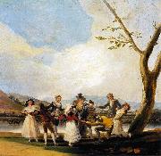 Francisco Jose de Goya Blind Man's Buff oil on canvas